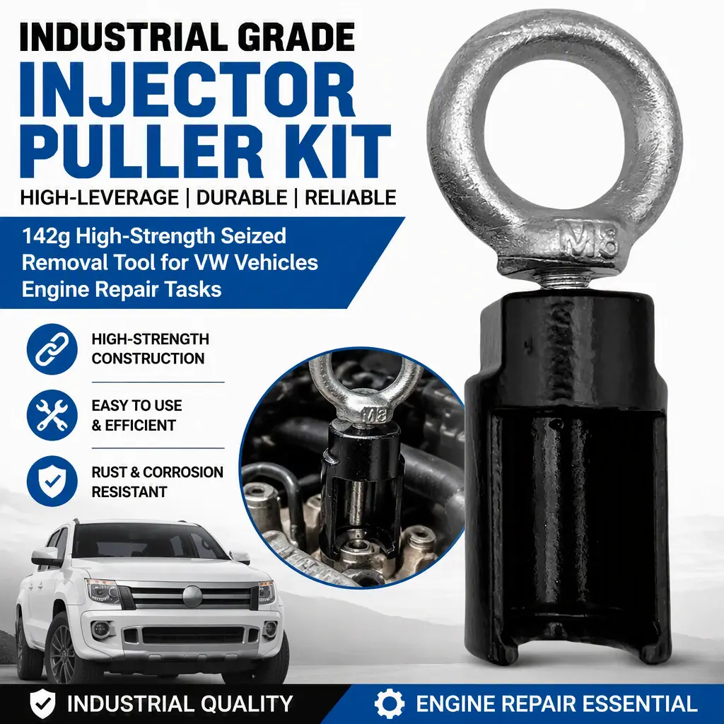 Industrial Grade High-Leverage Injector Puller Kit, 142g High-Strength Seized Removal Tool for VW Vehicles Engine Repair Tasks