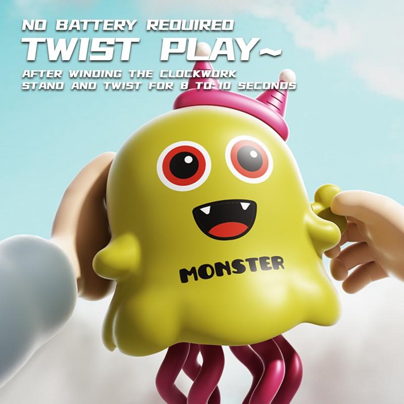 1pcs Cute Dancing Monster Wind-Up Toy, Realistic Baby Animal Stress Relief, Crawling Running Toy for Kids Aged 3+, Baby Play