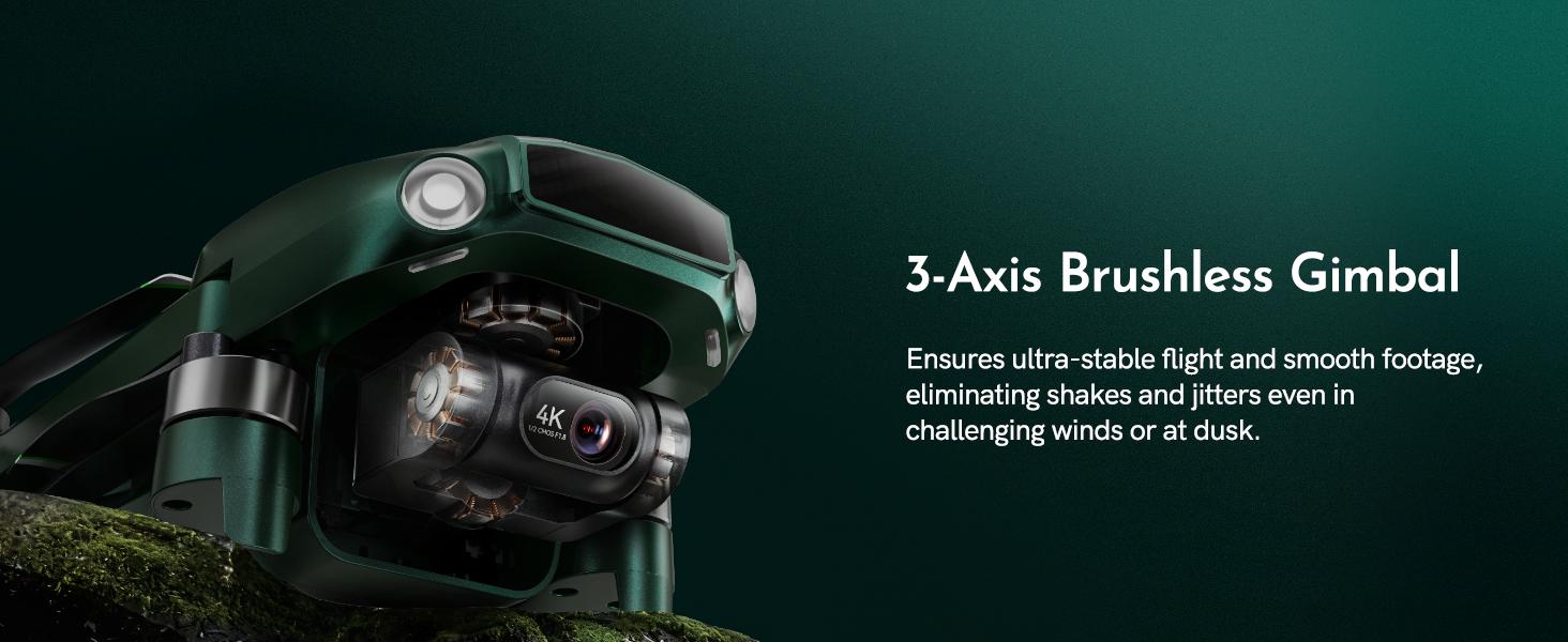 Gleesfun G11MINI 4K, Drones with Camera for Adults 4K Video 8K Photo, Camera Drone with 3-Axis Gimbal 20000ft Transmission, Cruise Control GPS with Beeper, Under 249g No FAA Required, Beginners