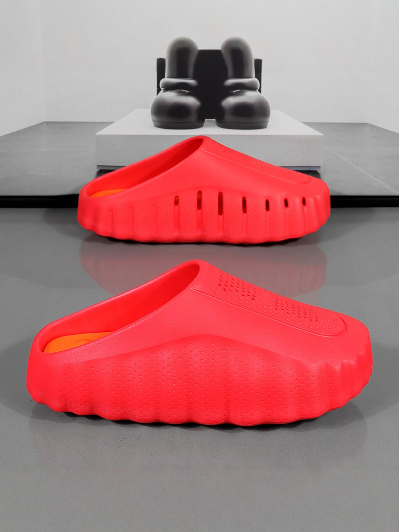 Men's Trendy Outdoor Sports Sandals, Unisex Massage Beads Design, Height Boost Anti-Slip, Fashionable Home Gym Shoes