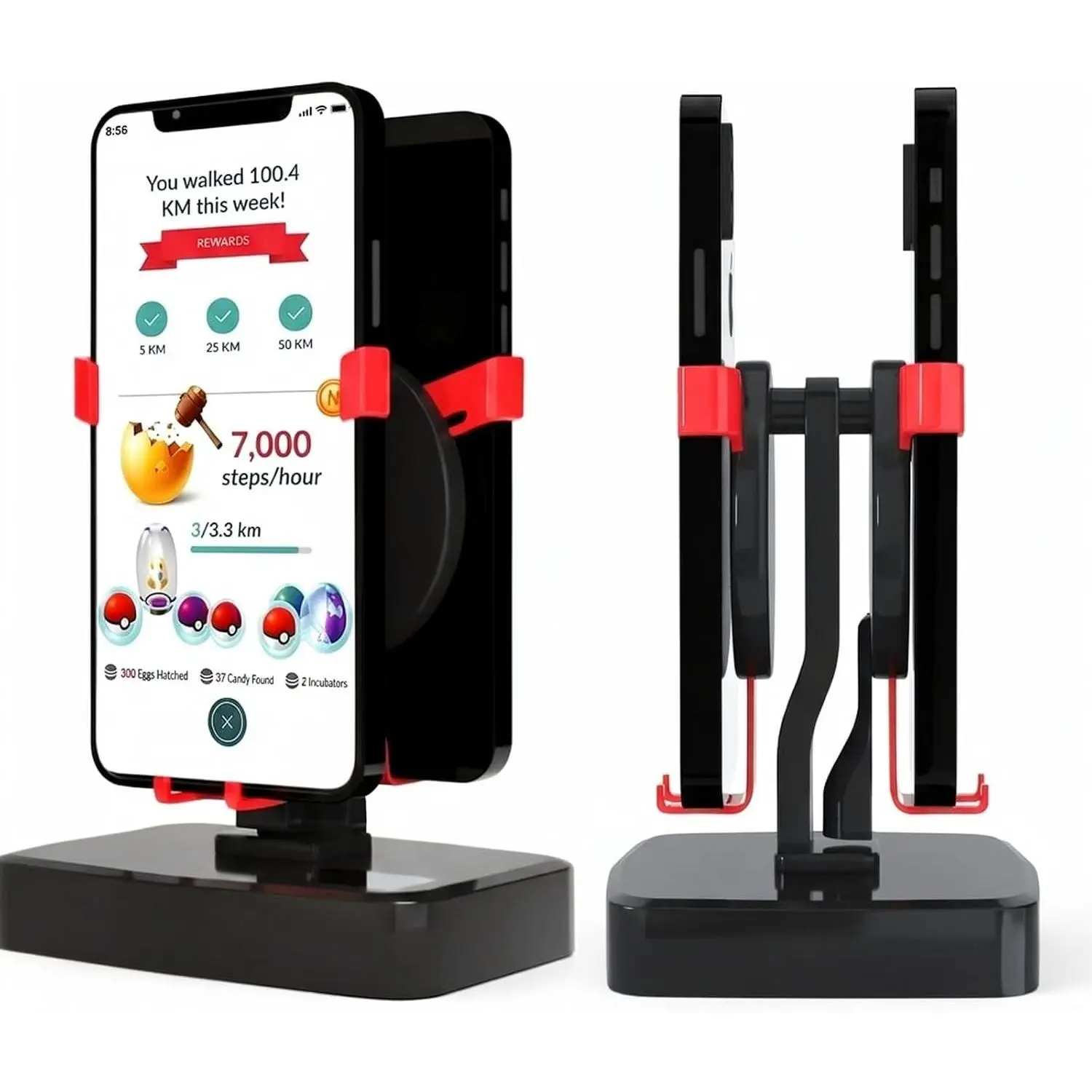 Automatic Phone Swing Device - USB Dual Power Step Counter Pedometer, Compatible with iOS/Android, for Gold Egg Hatching & Fitness Challenges