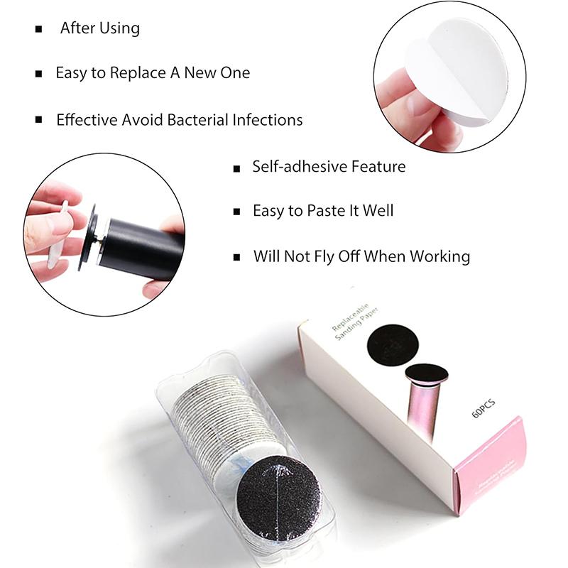 Replaceable Sanding Paper, 2 Boxes Disposable Foot File, Exfoliating Foot Dead Skin Remover Tool, Foot Dead Skin Remover, Pedicure Care Tool, Nail Tech Supplies #TOP PICKS