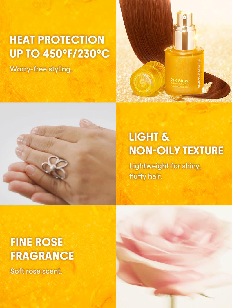 SHEGLAM HAIR-24K Glow High Shine Styling Serum-50ml