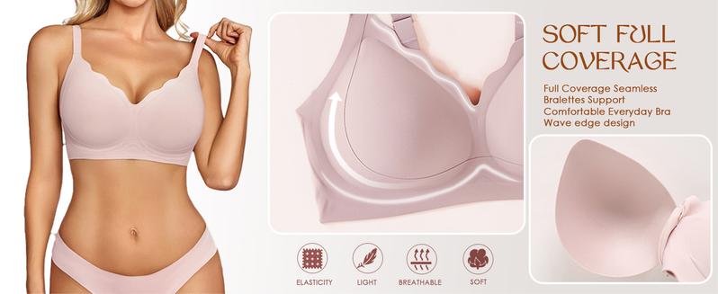 Avidlove Bras for Women No Underwire Seamless Bra Push Up Bralette Full Coverage Everyday Bras