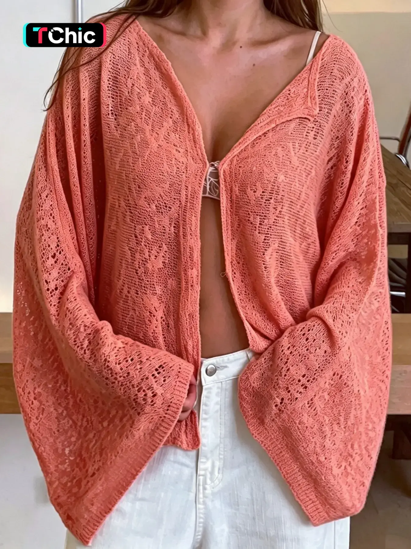 Women's Loose Knit Cardigan Coat, Casual Four-Season Outerwear, Comfortable Daily Wear, Stylish and Versatile Design