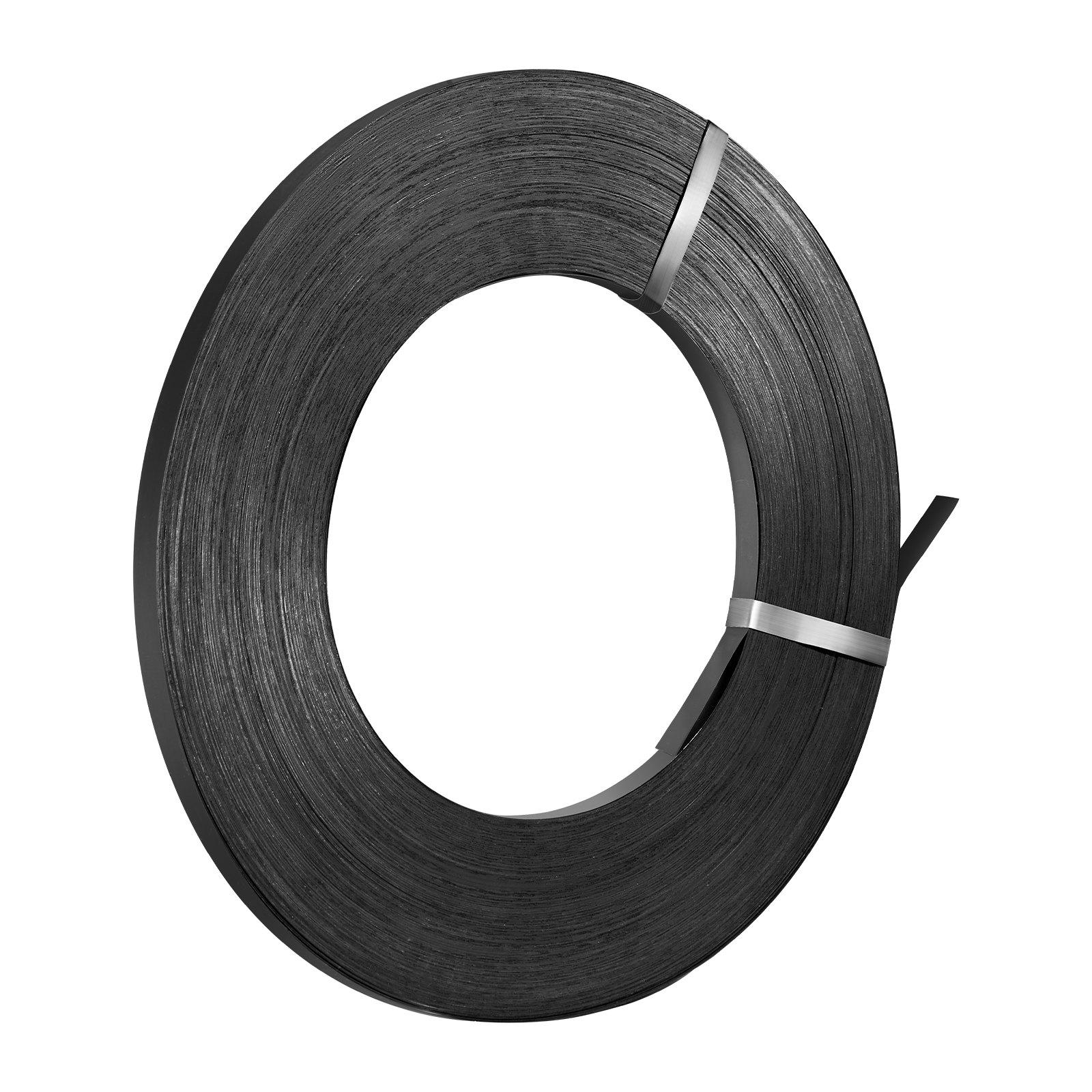 Steel Strapping Coil, 3/4 inx 0.02 inx 1640 ft, Metal Strapping Banding Roll Withstands Harsh Environment, 1700 lbs Break Strength, Heavy Duty Banding Pallet Strap Coil for Pallet Packing