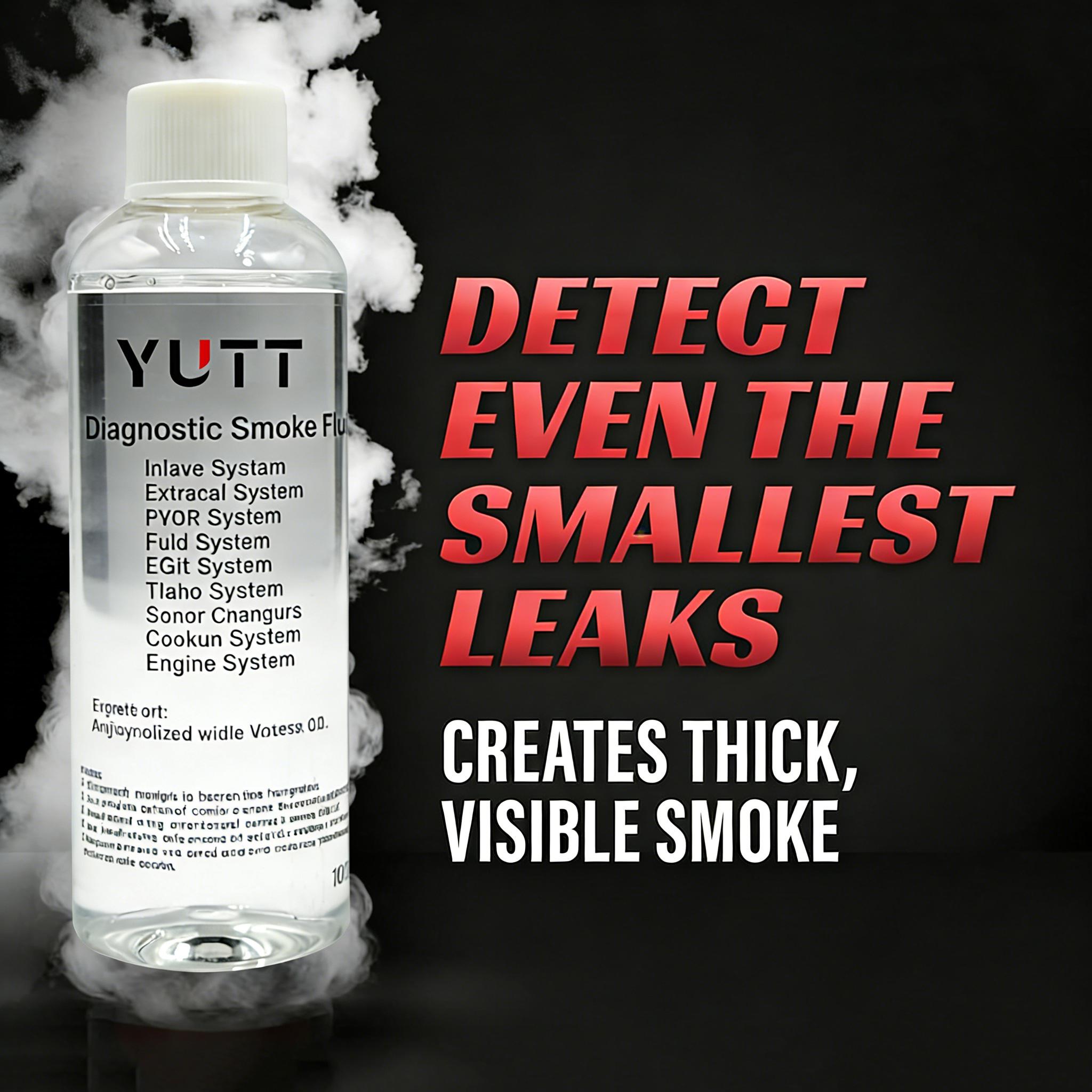 Yutt Car Smoke Detector Oil, 1 Bottle 100ML, Specialized for Car Smoke Detectors, Leak Detection, Suitable for All Smoke Machines