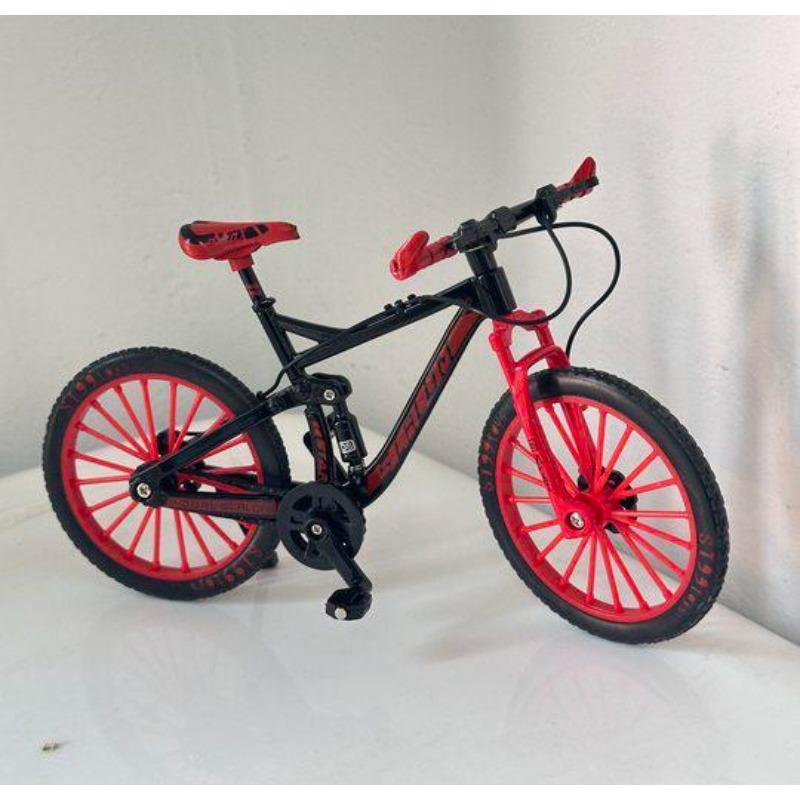 1:10 Mini Finger Bicycle Model, Alloy Simulation Mountain Racing Bike, Collectible Toys for Boys Kids