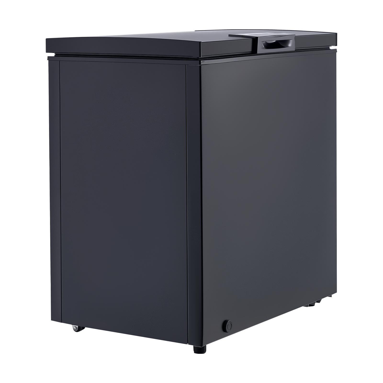Chest Freezer, 5 Cu. ft Compact Deep Freezer, Free Standing Top Open Door Chest Freezers with 2 Removable Baskets Adjustable Thermostat - Energy Saving, Low Noise Garage Ready, Black