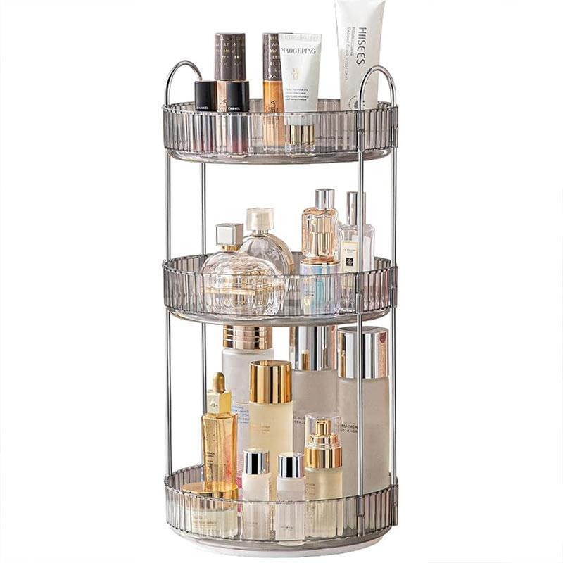 360° Rotating Makeup Organizer Rack, Full Angle Rotation, Multi-Layer Storage, Precision Fit for Vanity Table, Essential Beauty Storage, Makeup Cosmetic Organizer, Cosmetics Organizer Storage