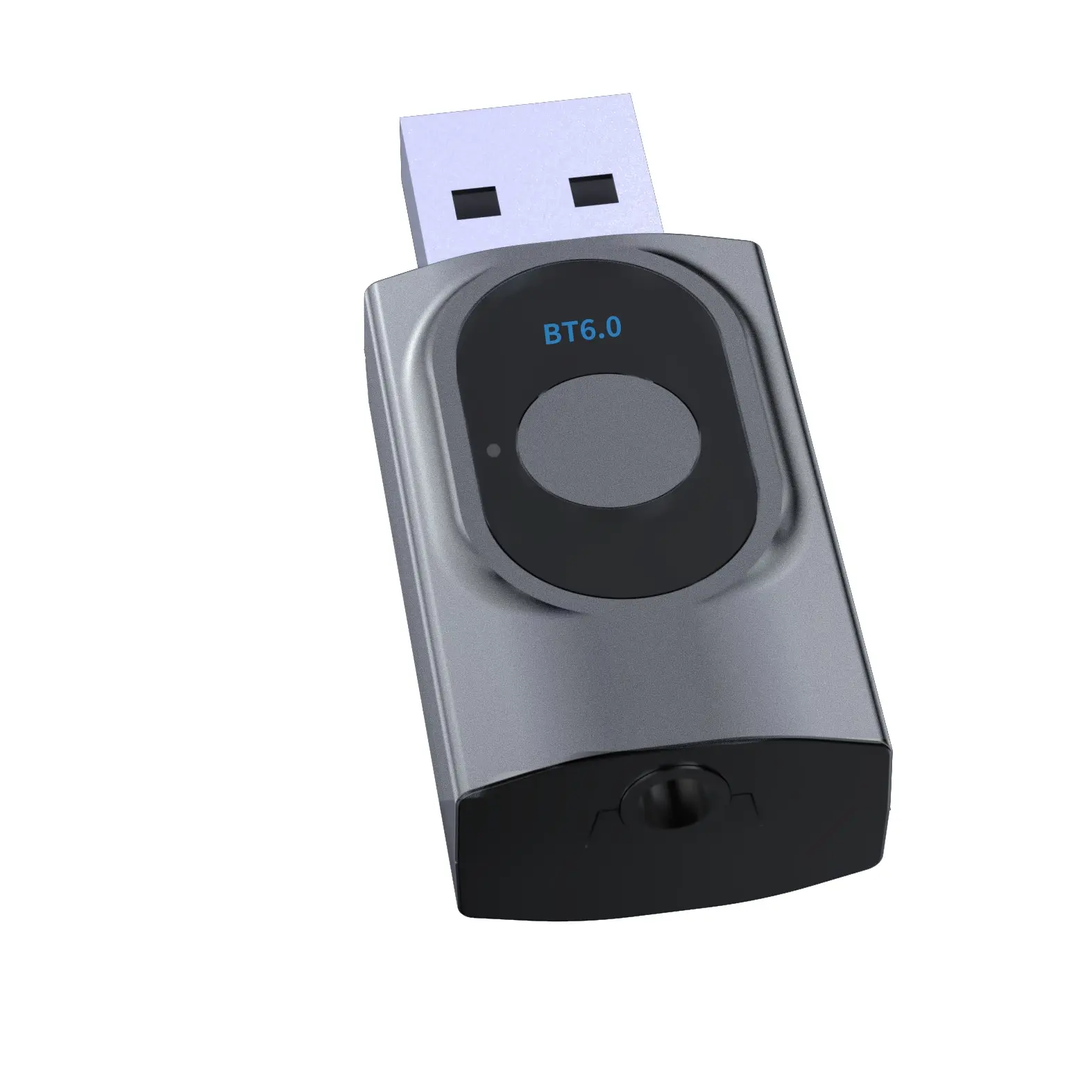 Bluetooth 6.0 2-in-1 Transmitter Receiver USB Adapter with 3.5mm AUX, Plug and Play Driver-Free Dongle for PC, TV, Car Audio, Home Stereo & Headphones