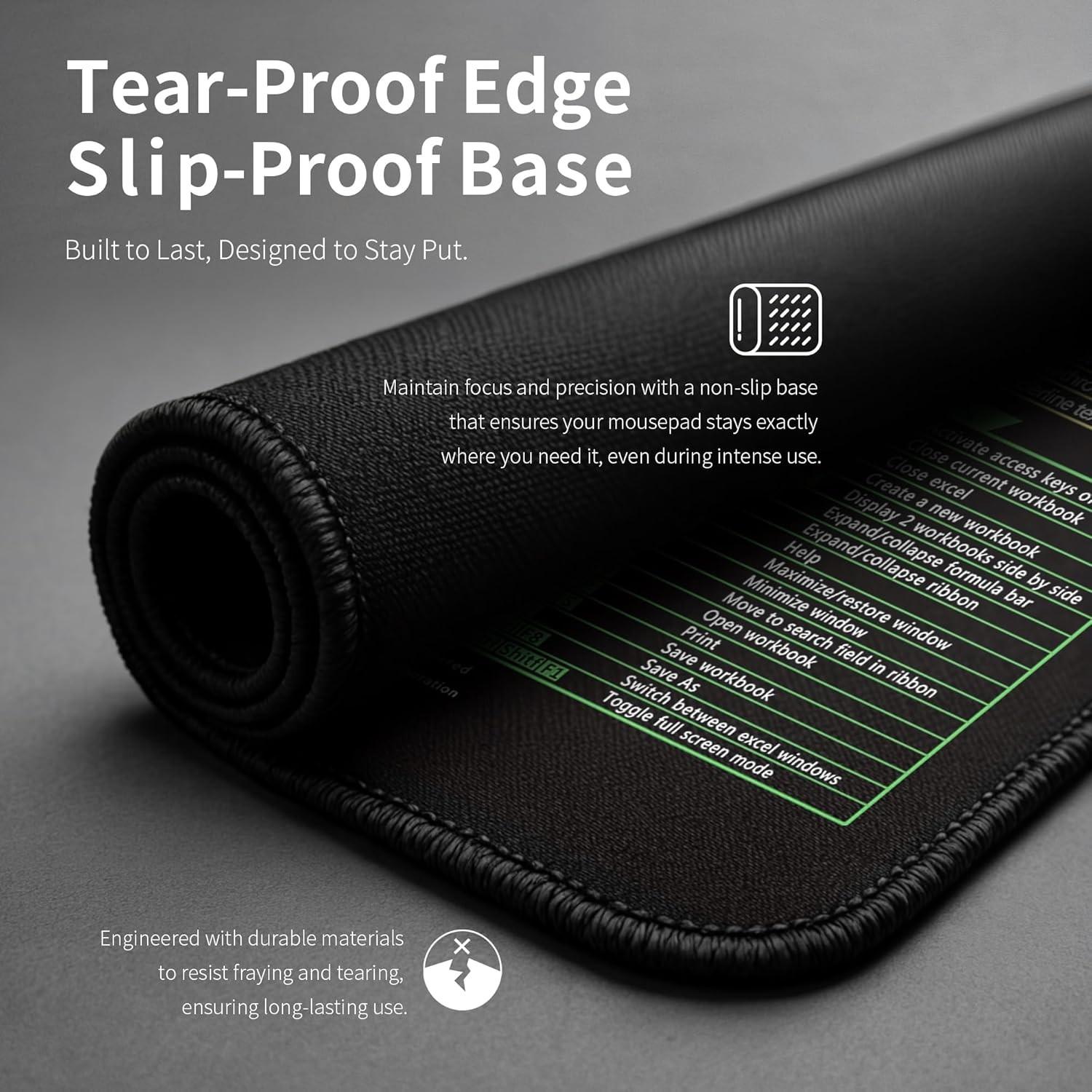 Mouse Pad for Excel Shortcuts – Large Excel Spreadsheet Cheat Sheet ...