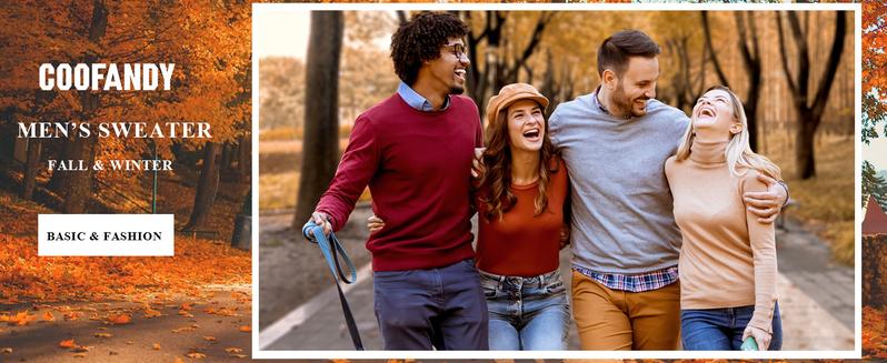 COOFANDY B Men's Knitwear Crewneck Sweater Slim Fit Lightweight Sweatshirts Knitted Pullover for Casual Or Dressy Wear Gift Ideas (Only the crew neck sweater is for sale)