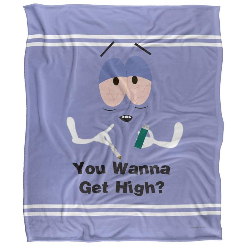 South Park Towelie Wanna Get High Silky Touch Ultra Soft Blanket 50" x 60" Holiday Gift