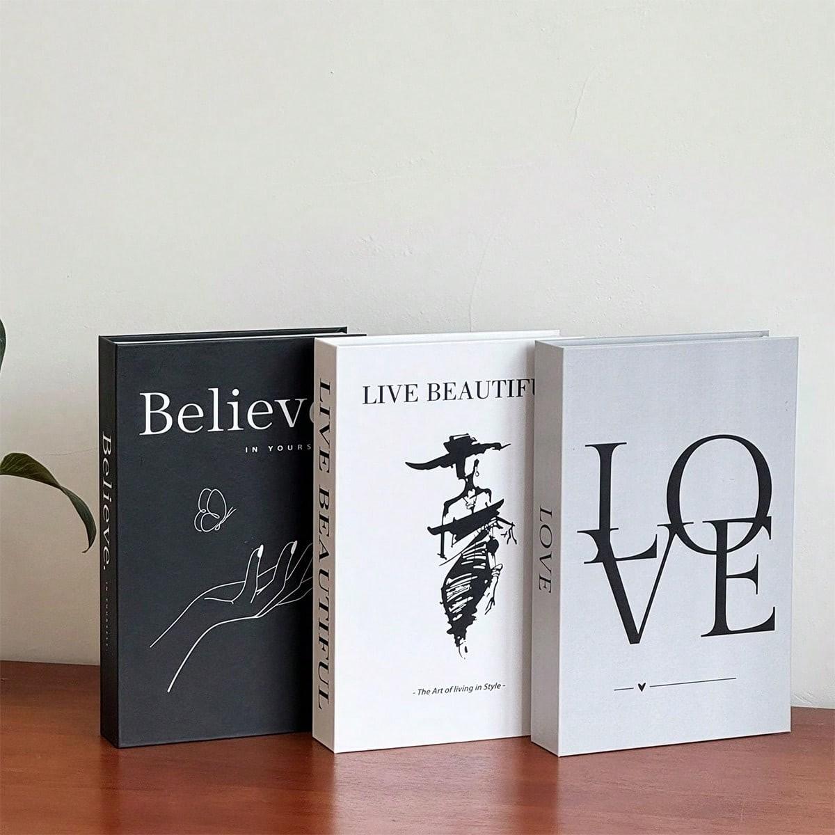 3pcs Simulated Book Decorative Props, Creative Magazine Decoration, Soft Furnishing Accessories, Fashion Photo Booth Essentials