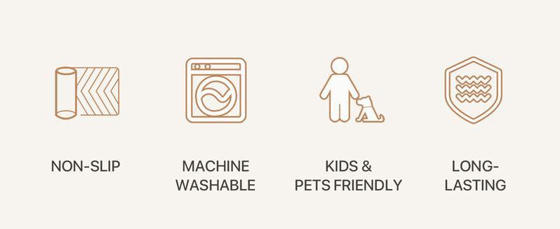 LOCHAS Low Pile Chenille Rug Durable Non-Slip Carpet for Living Room, Modern Boho Home Decor Luxurious Floral Print LOCHAS Low Pile Chenille Rug Durable Non-Slip Carpet for Living Room, Modern Boho Home Decor Luxurious Floral Print