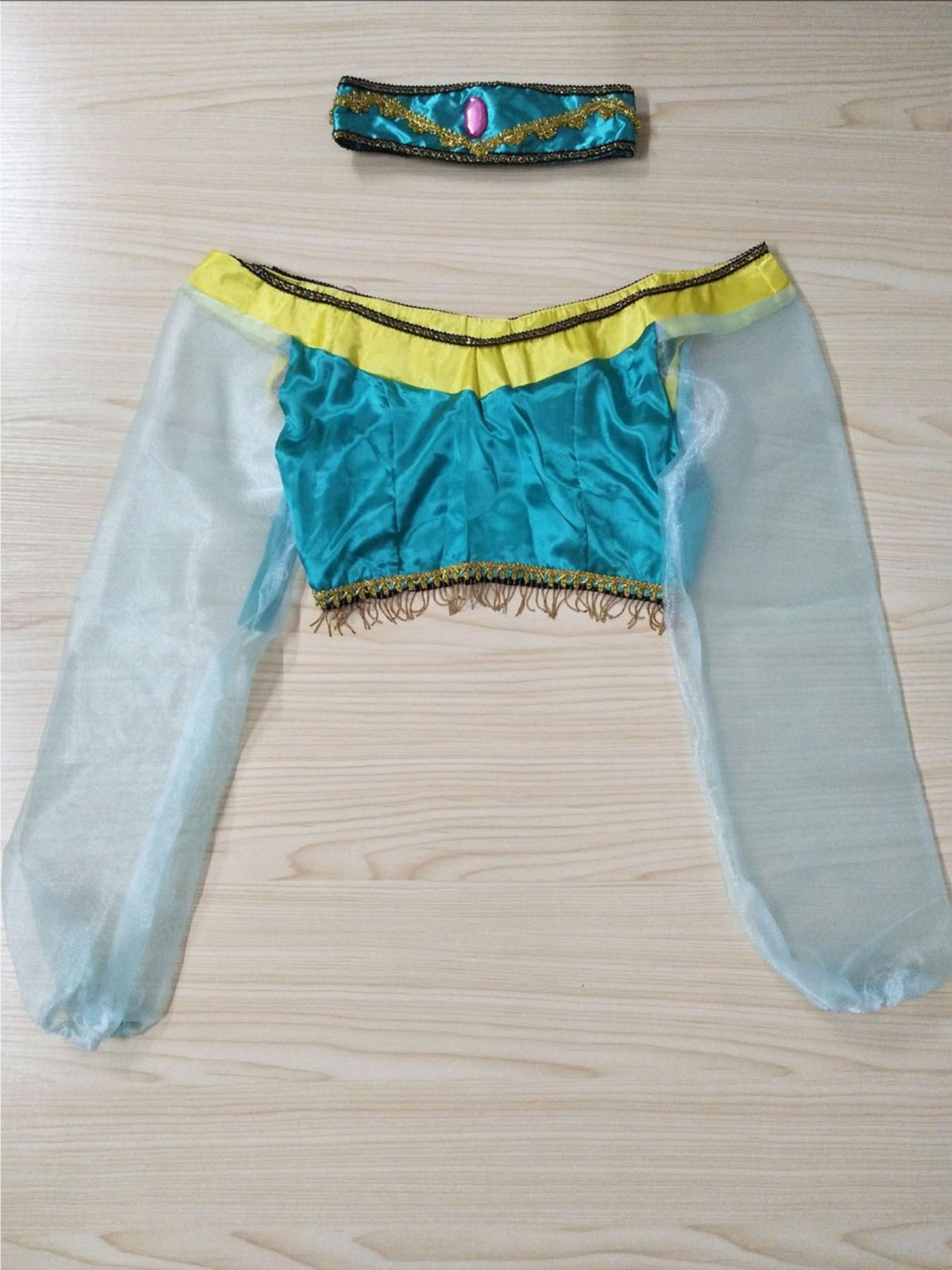 Aladdin Jasmine Princess Dress European and American Adult Cosplay Aladdin Role Play Stage Costume