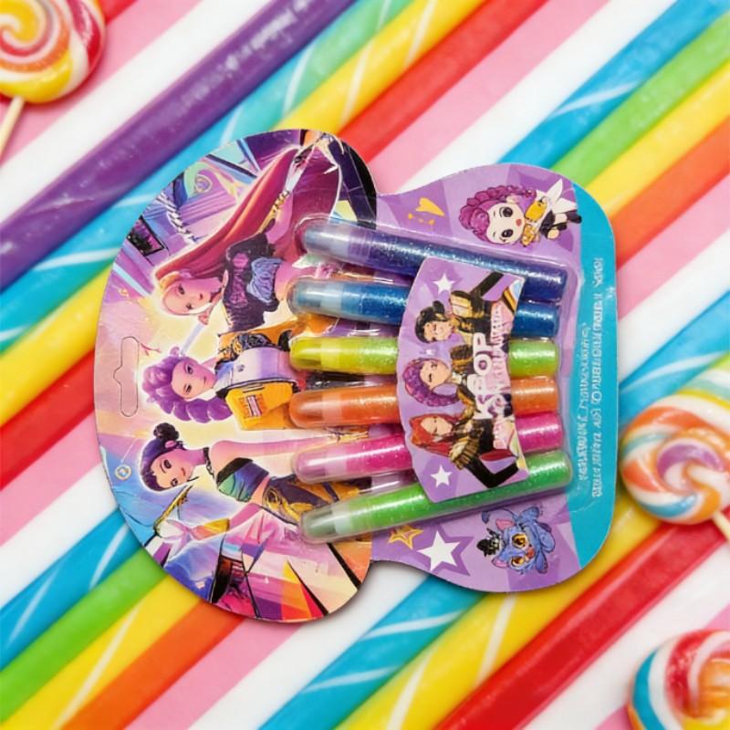 Six Color Gold Glitter Gel Silver Flash Glue Paper Craft DIY Handmade Pearl Gold Powder Pen Accessories, Creative Art Supplies