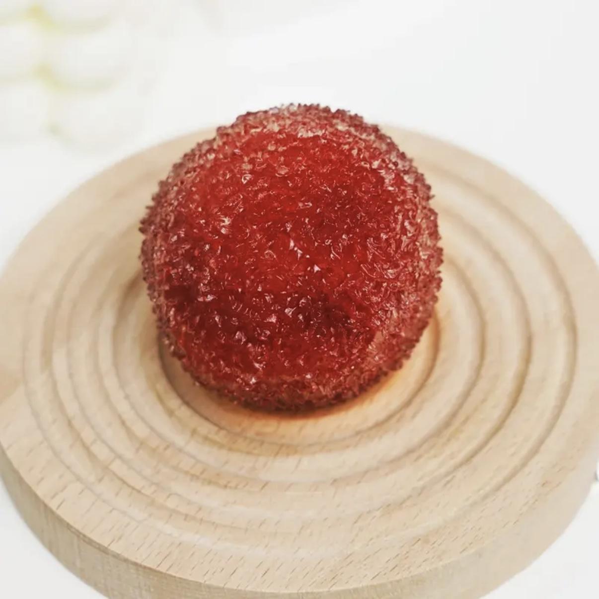 Handmade Crystal Rice Cake Ball Stress Relief Toy, Relaxing and Fun Sensory Plaything, Perfect Gift for Anxiety Reduction