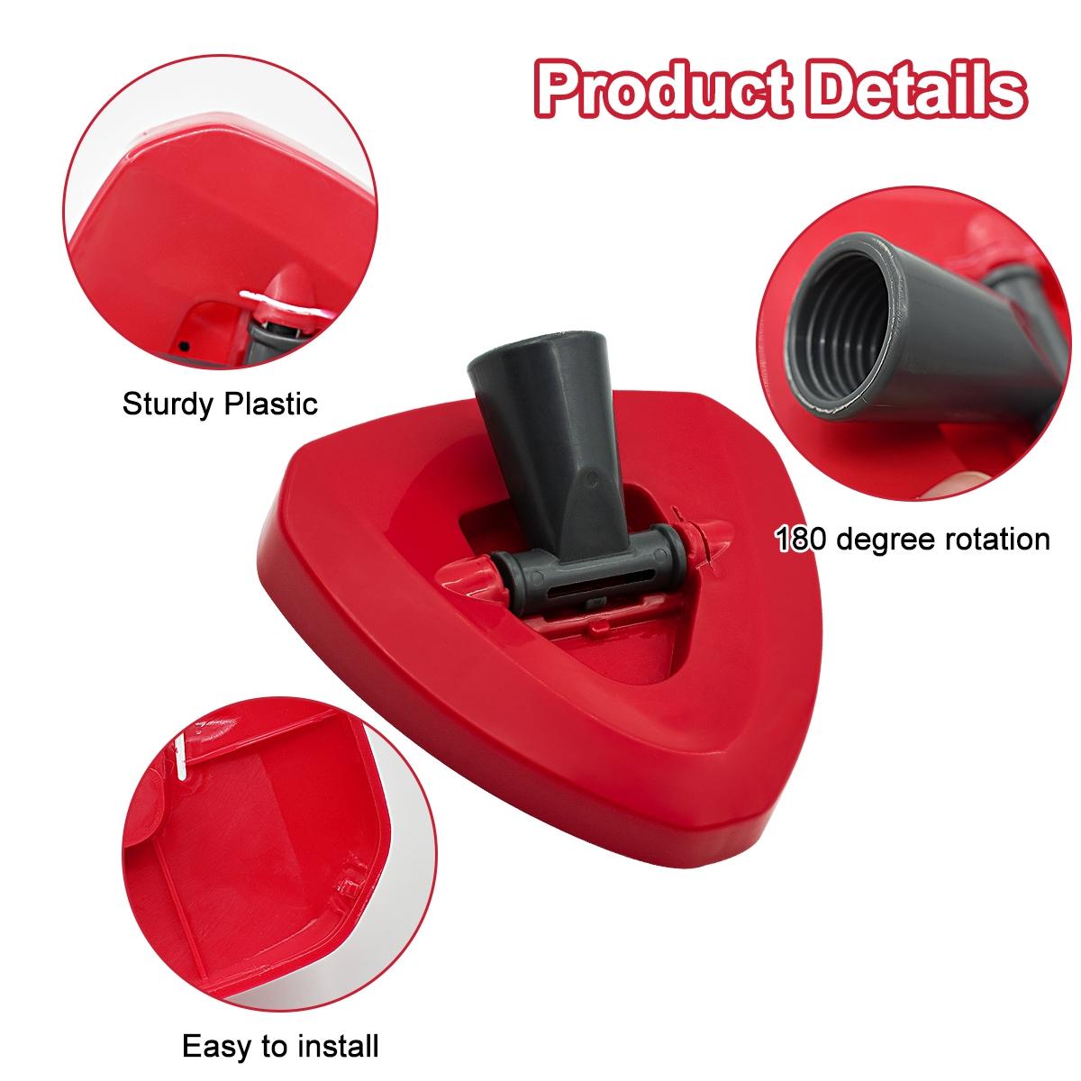 1/2Pcs Mini Spin Mop Triangle Base, Compatible with O-Cedar Rinseclean 2 Tank System, Durable Wear-Resistant, Easy Installation, Kitchen Bathroom Cleaner Accessory, Triangular Mop, Christmas