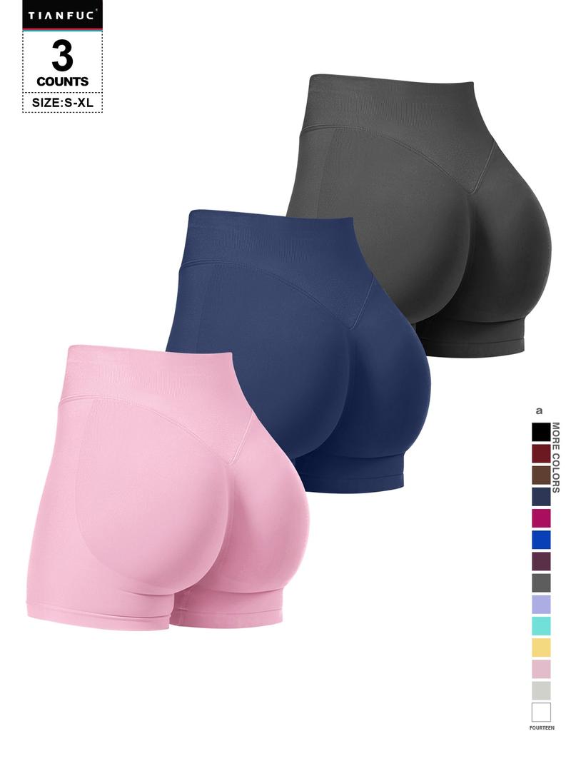 Women's Seamless Butt Lifting Sports Shorts For Gym Workout