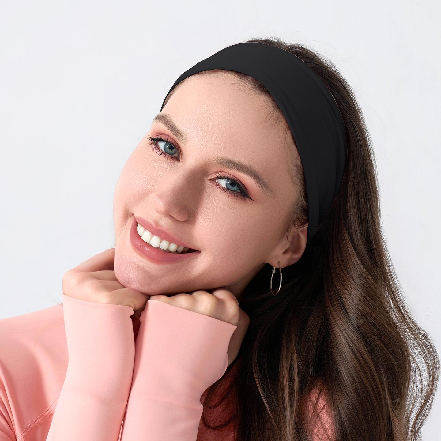 Yoga Headband Matched Color Clothes, Comfortable Stretch Design, Ideal for Yoga & Fitness, Perfect Gift for Women, Gym Wrap Headband