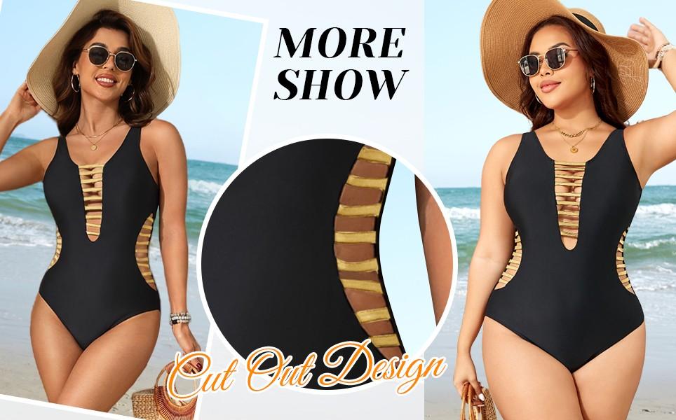 Aqua Eve Women Sexy One Piece Swimsuits Plunge Deep V Neck Cutout Bathing Suits Aqua Eve Women Sexy One Piece Swimsuits Plunge Deep V Neck Cutout Bathing Suits