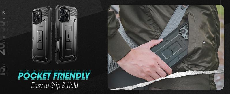 SUPCASE Outdoor Protective Phone Cases Unicorn Beetle Pro for iPhone 16/16/15/14/13 with Built-in screen protector, Full-Body Rugged Design & Stand