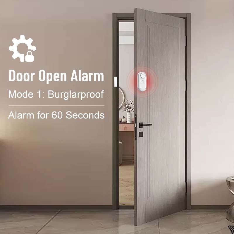 120db Indoor Window Alarm System, 6 Modes Security Alert & Doorbell Sound, Magnetic Sensor, Wireless Home Safety Device, Easy Install, Child Protection, Home Security Systems