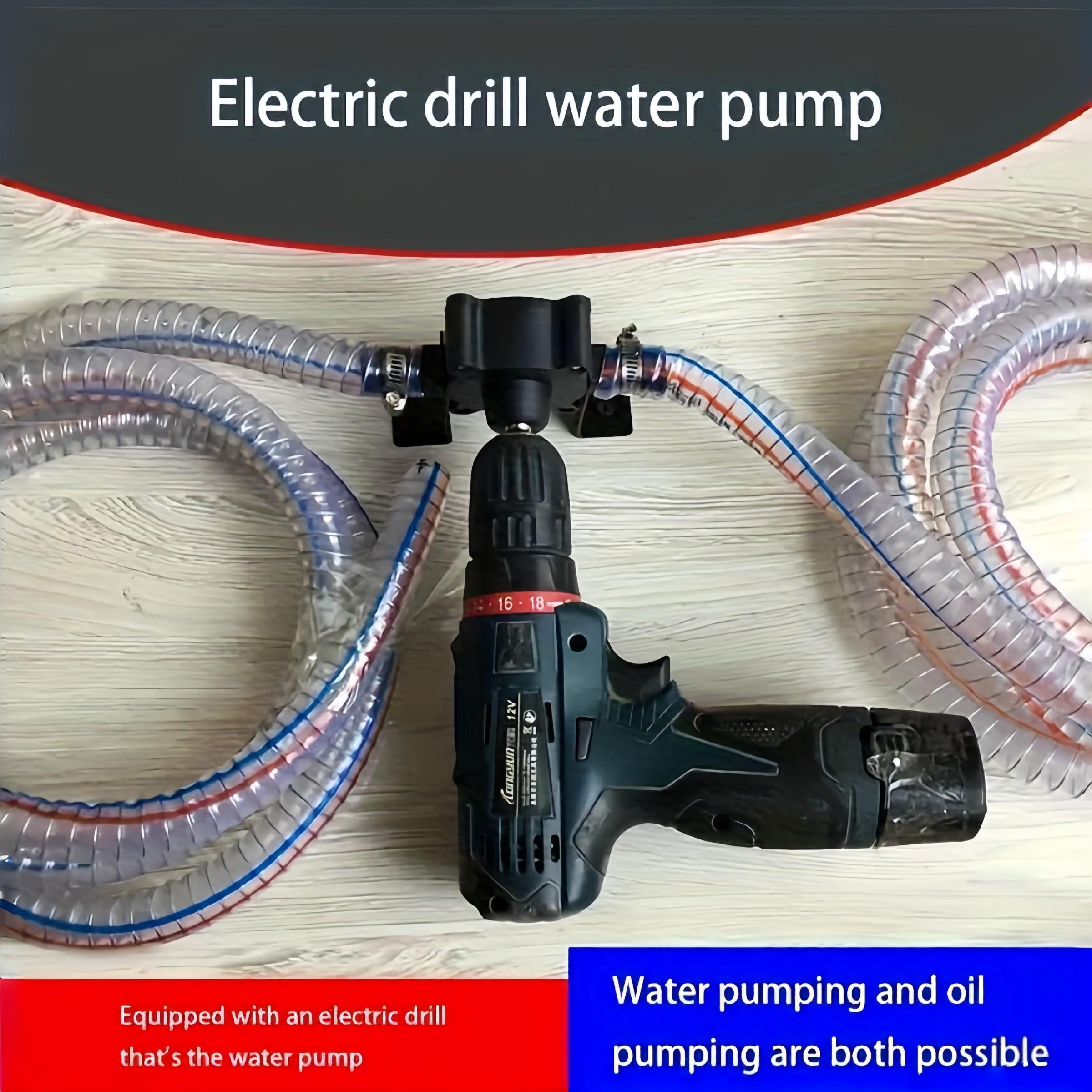 Portable Manual Liquid Pump, Durable Multi-Use Water Oil Pump, Garden Construction Agriculture Connector, Well Pond Basement Bucket Drill Electric Hand Pump, Liquid Transfer Pump, Handheld Pump