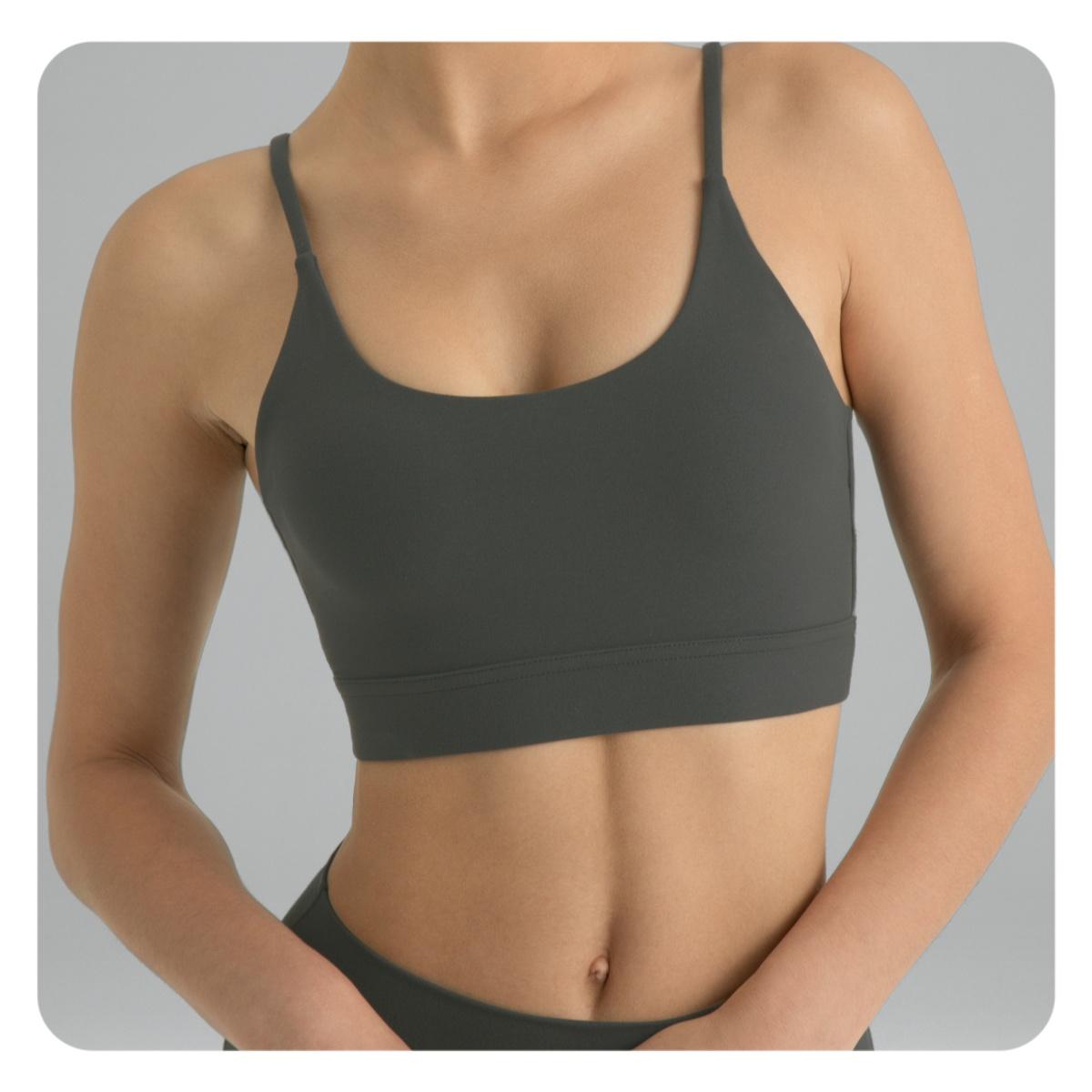 Colorfulkoala Women's Dreamlux Lightweight Yoga Sports Bra Bowknot Strappy Light Impact Workout Yoga Tops