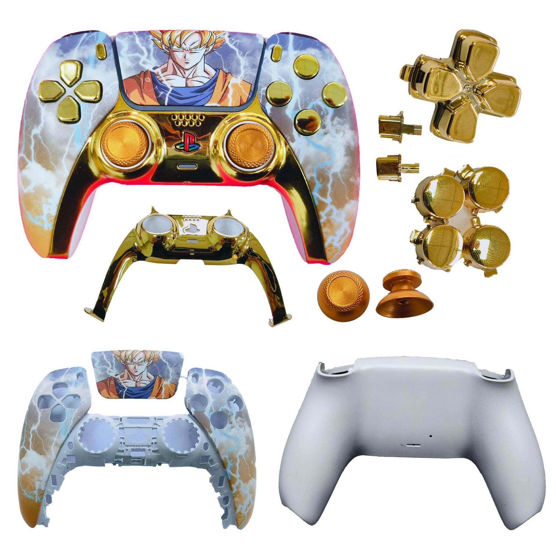 Ps5 Game Controller Replacement Shell Cover, Creative Ip Bottom Shell Decorative Strip, Compatible with Ps5 Handheld Console Accessories