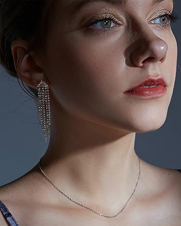 Diamond Pendant Gold Necklace for Women Dainty 18k Gold Plated Choker Necklaces Simple Gold Jewelry Gifts for Women Girls