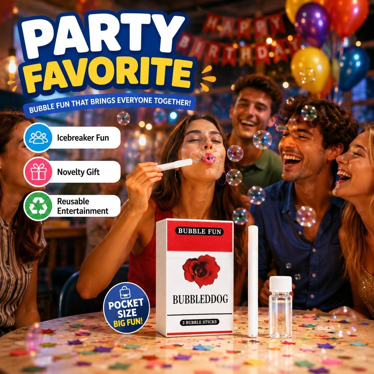Funny Bubbles Blower, Bubble Maker with Empty Bottle, Bubbles Blower Relax Funny Mini Stress Relief Reliever & Recyclable, Novelty Style Relaxation Perfect for Parties, Gags, and Lighthearted Entertainment as Birthday or Party Gift Ideas