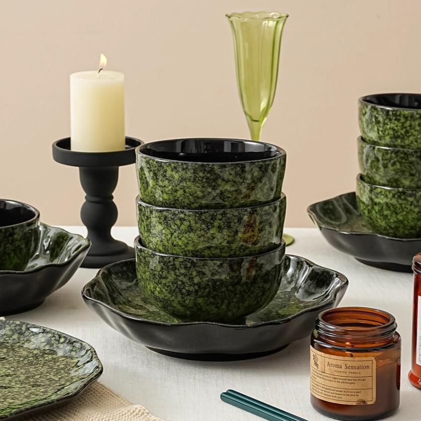 2 Piece Set Ceramic Rice Bowl, Creative Soup Bowl, Microwave Safe, Dishwasher Safe, Ideal for Soups, Noodles, Salad Bowls