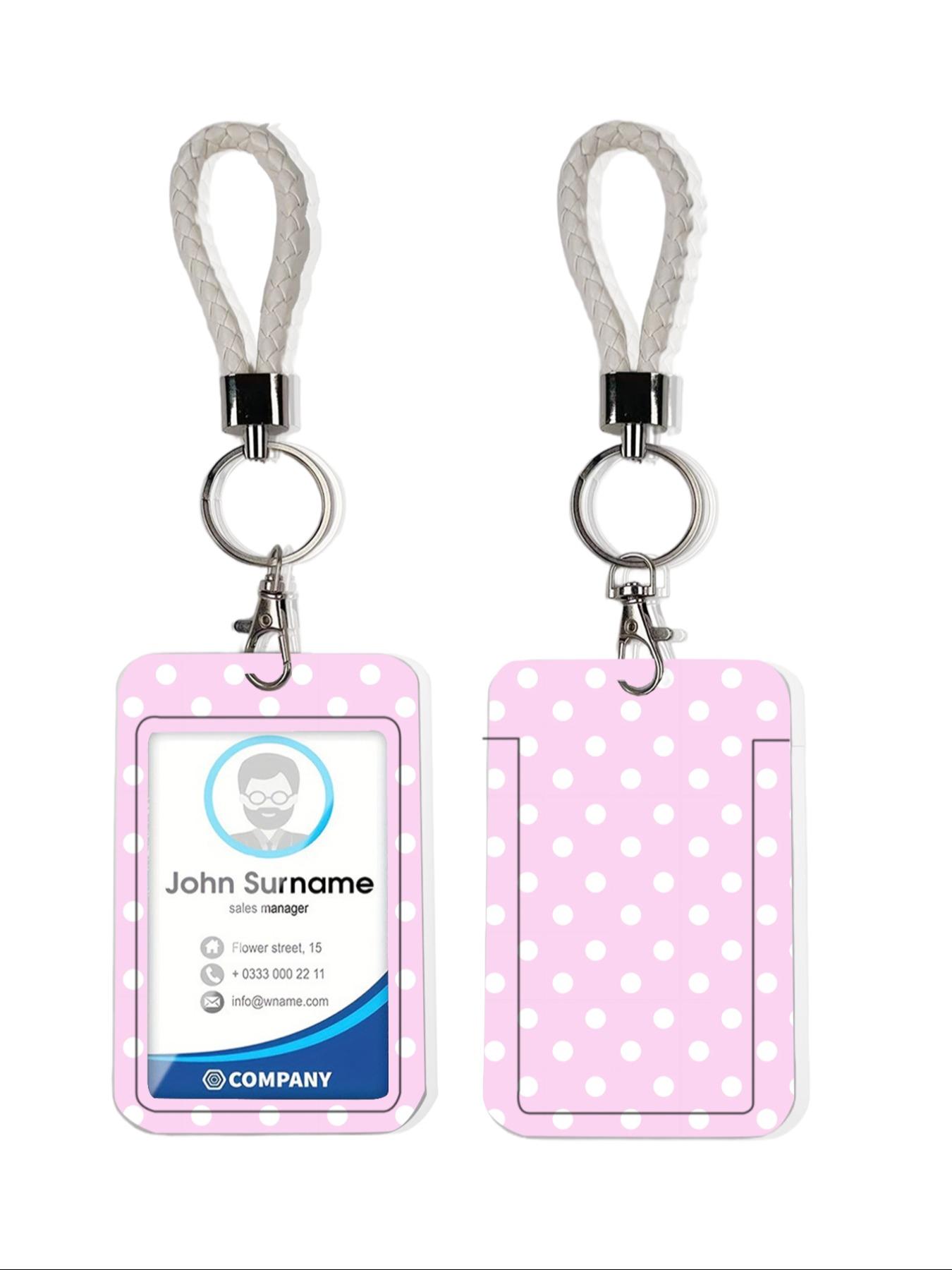 Polka Dot Pattern Bag Charm Keychain Pendant, Compatible with Airline Tags Wallets, Perfect Gift for Bags & Backpacks, Casual Style