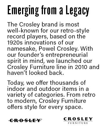 Crosley Furniture Asheville Mid-Century Modern Media Console Record Player Stand, Storage for Vinyl Records, Large, Walnut