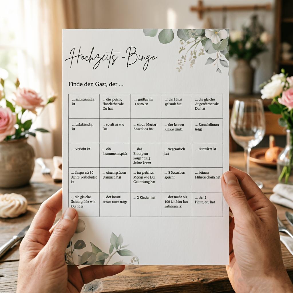 10 Sheets Party Games and Activities Wedding Bingo Game, Wedding Game for Bride Groom and Guests, Party Game, Bingo Game