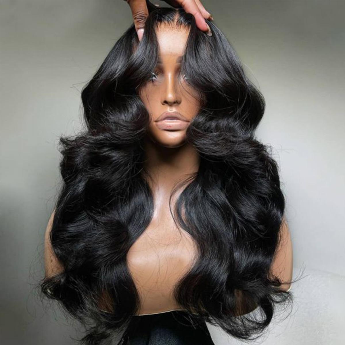 Mscoco Curtain Bangs Body Wave Human Hair Wig 6×5 Ready To Go Glueless Hd Lace Wig Face-Framing With Layers