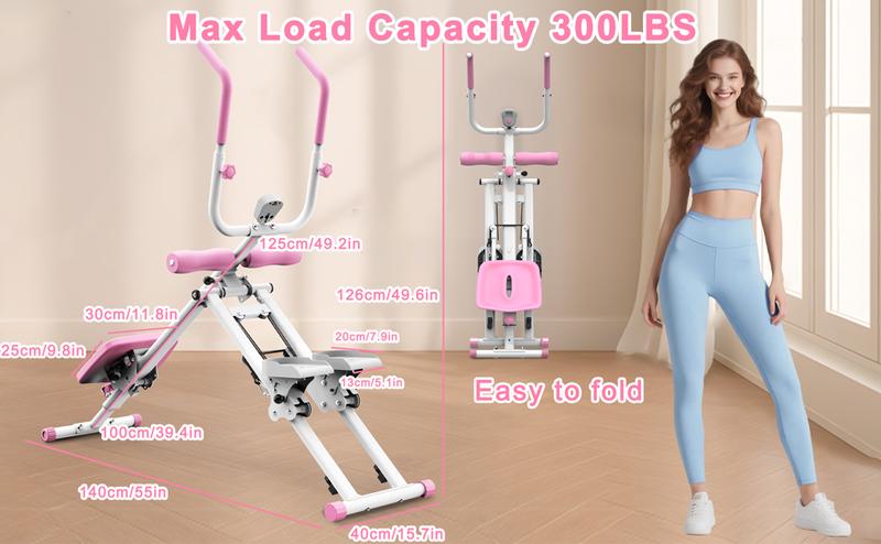 【SAVEYOUR】2 In 1 Stair Stepper & Ab Workout Machine - Multi-Function Trainer-Upgrade High-Efficiency Stairmaster & Ab Trainer Machine Full-Body Exercise Equipment For Home Gym Exercise