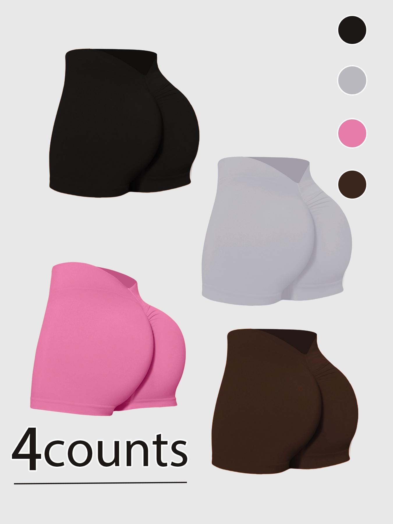 Women's High-Waist Seamless Workout Shorts, Tummy Control Design, High-Stretch Comfortable Activewear, Stylish Fitness Bottoms, Running Training Shorts