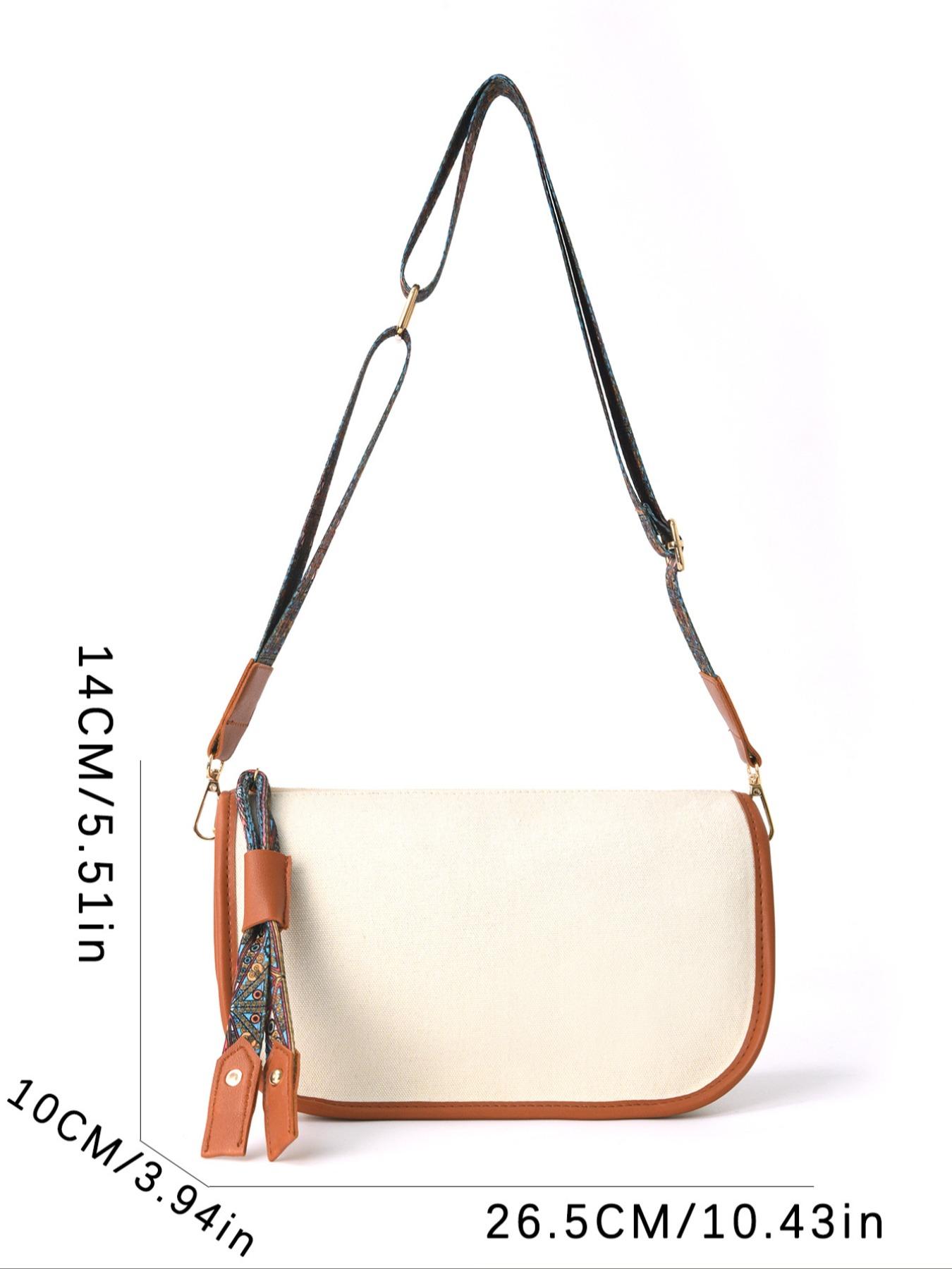 Large Capacity Patchwork Shoulder Bag, Hobo Bag for Commute, Women's Handbag, Crossbody Bag, Stylish and Practical Accessory