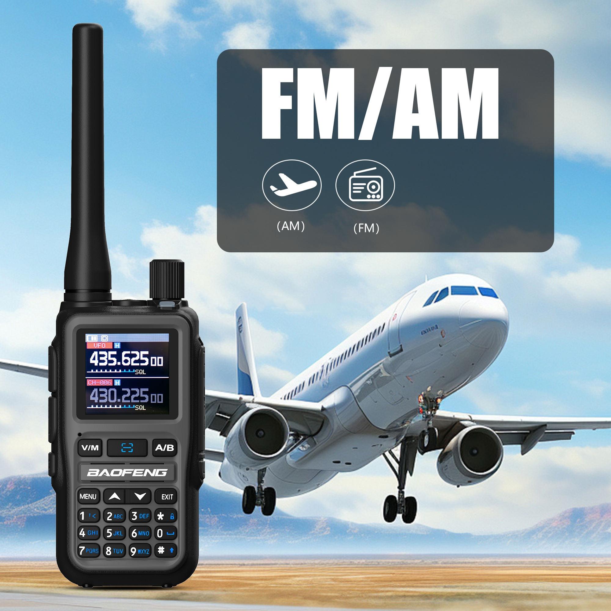 BAOFENG UV-5R Mini 2025 New Outdoor Walkie-Talkie for Mountain Climbing 5W Output Power APP Programming Type-C Charging Dual PTT Dual Band 999CH-Channels Rechargeable Walkie Talkie