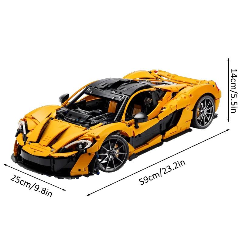 3893Pcs Technical Building Blocks 1:8 Compatible 42172 McLaren P1 Moc Bricks Model for Adults Sports Car Toys for Boy Christma Gifts