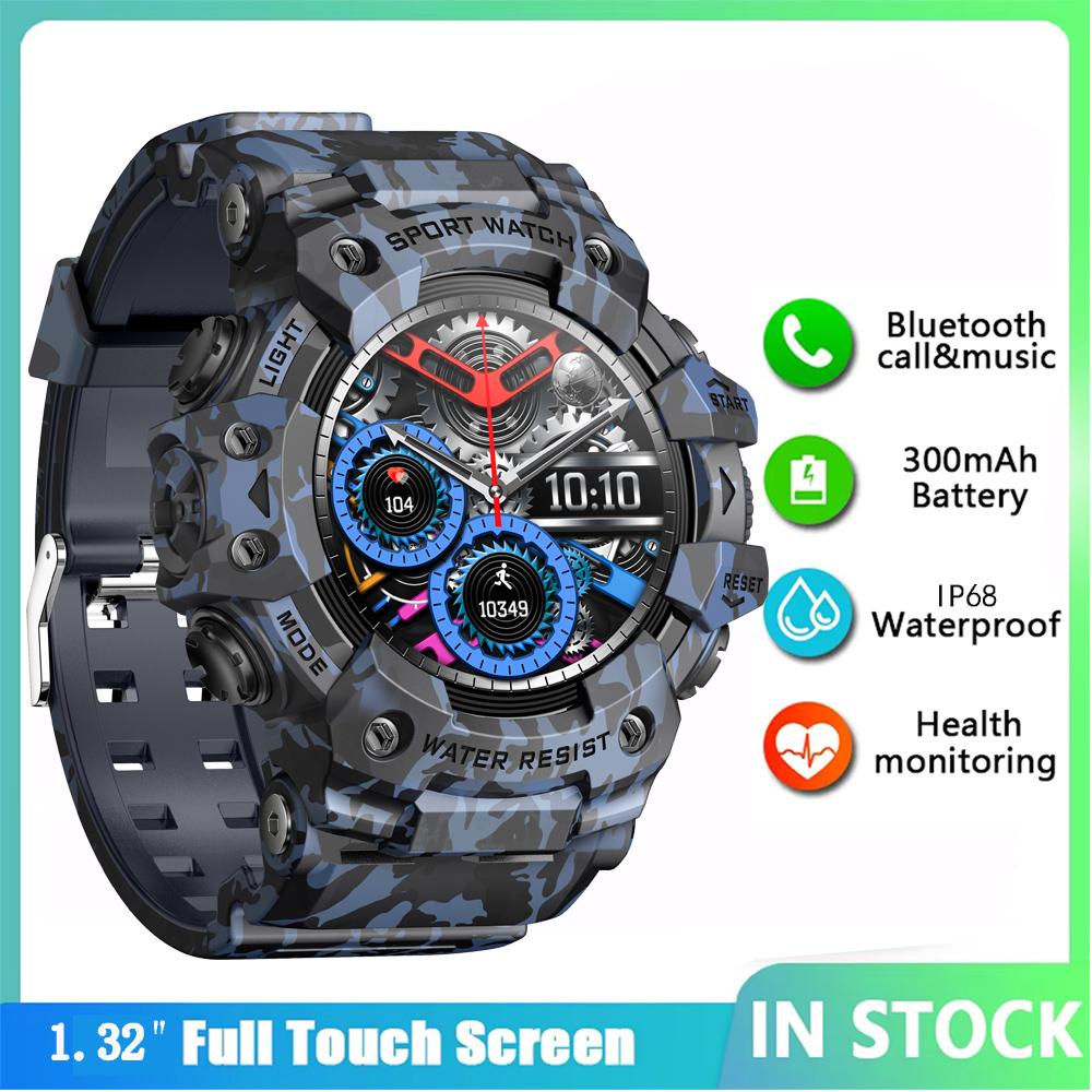 Military Grade Active Edge Sports Smart Watch, Men's Outdoor Fitness Compass, Heart Rate, Bluetooth-compatible Call, IP68 Waterproof, Smartwatch, Fitness Smart Watches, Rugged Outdoor Smartwatch