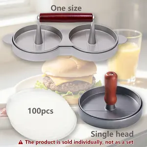 Round Burger Press, Burger Meat Patty Maker, Hamburger Press, Burger Meat Patty Mold, Kitchen Cooking Utensils for Barbecue Grill, Kitchenware