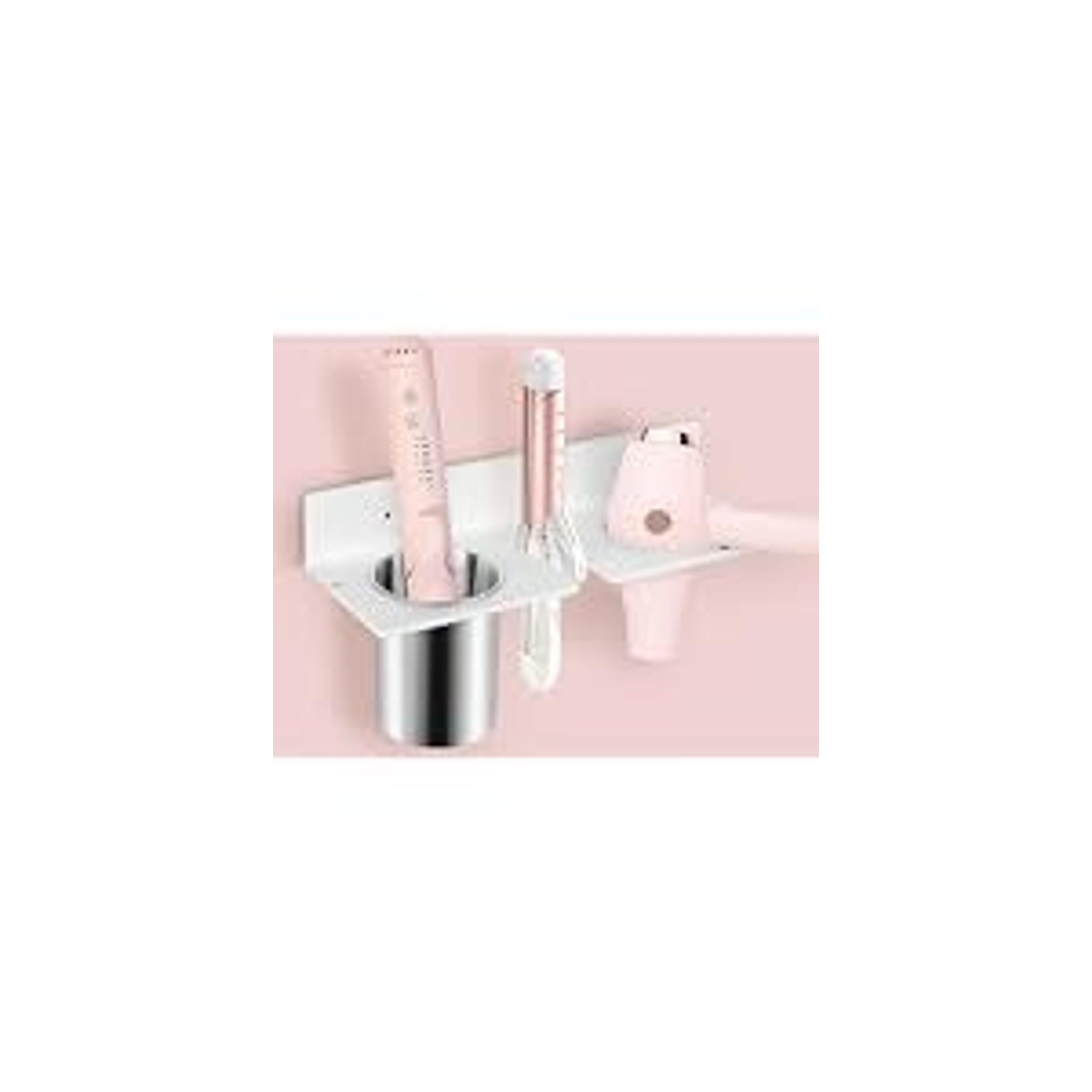 Hair Tool Organizer, Hair Dryer Holder with Heatproof Steel Cups, Acrylic Vanity Organizer for Curling Iron, Flat Iron & Hair Brushes, Perfect for Bathroom (White, Standard) Hair Tool Organizer, Hair Dryer Holder with Heatproof Steel Cups, Acrylic Vanity Organizer for Curling Iron, Flat Iron & Hair Brushes, Perfect for Bathroom (White, Standard)