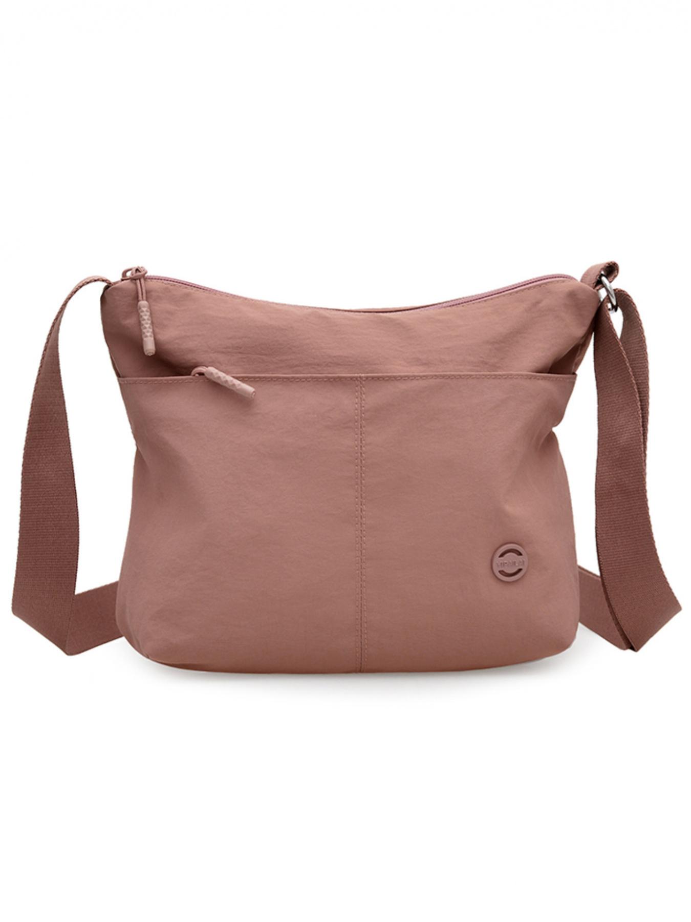 Casual Lightweight Mid-Age Mom Bag, Handbag Shoulder Purse, Multi-Layer Shoulder Bag, Solid Color Zipper Closure Crossbody Bag, Crossbody Messenger Bag, Stylish Daily Use Accessory