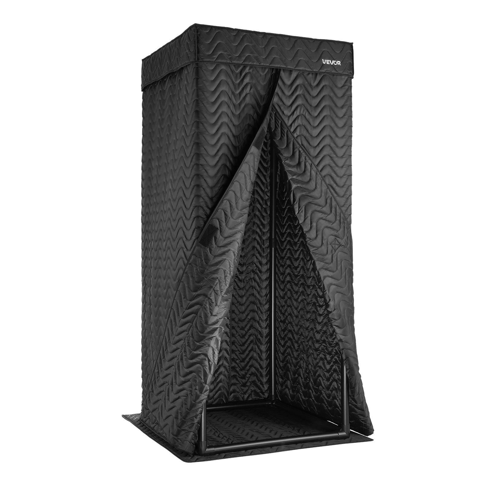 VEVOR 6.56 ft Portable Vocal Booth Recording Booth with Travel Bag for Voiceovers
