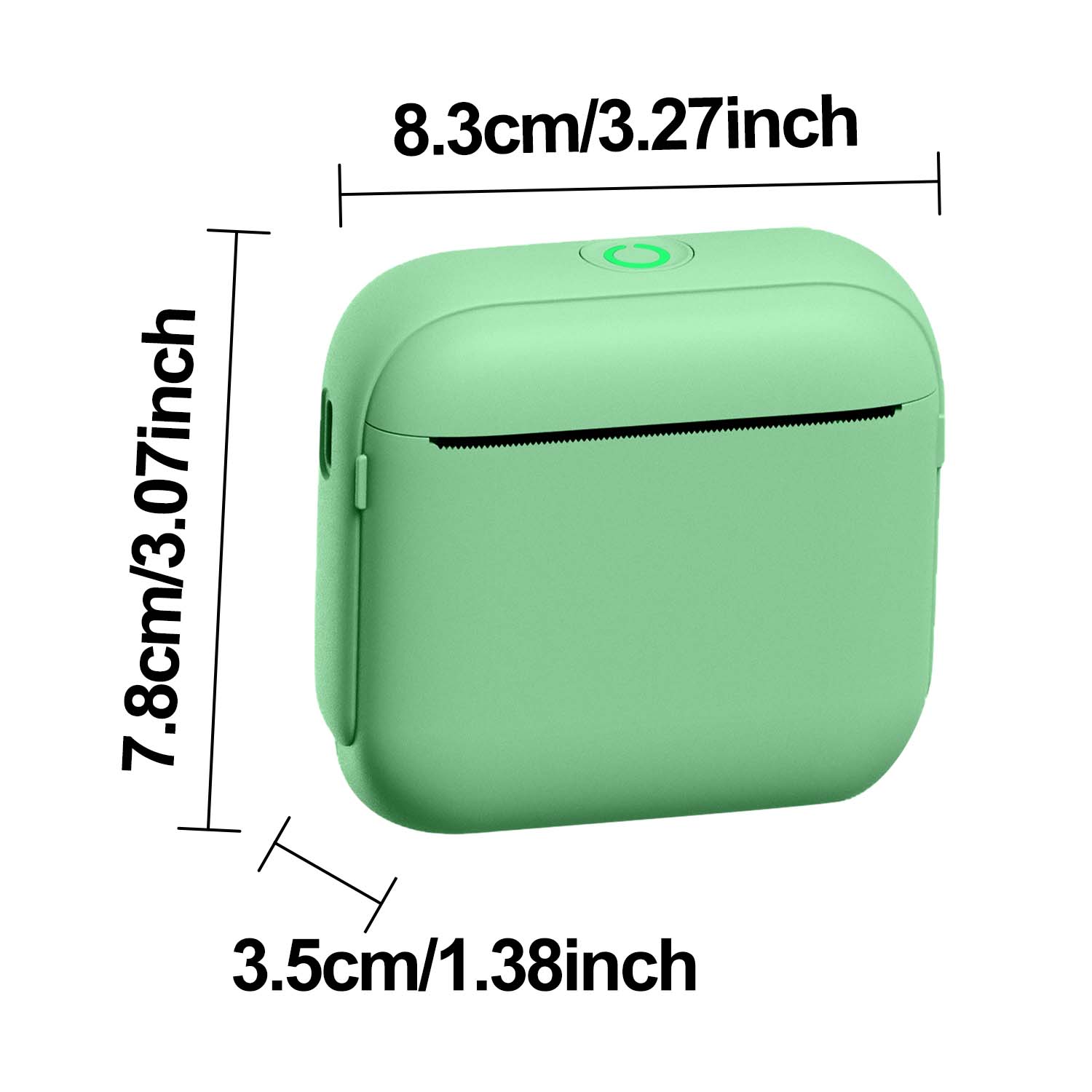 Portable Mini Printer, Rechargeable Thermal Printer, Wireless Thermal Printer for Photos and Labels, Compact Design, Home and Office Use